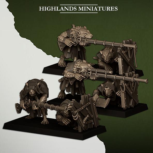 Vermin Shooters Teams - 3D Printed in Multiple Materials - View 1 | MoltenHub