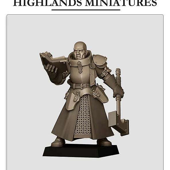 Sunland Battle Priest 2 - 3D Printed in Multiple Materials - View 1 | MoltenHub