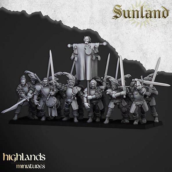Sunland Landsknechts - 3D Printed in Multiple Materials - View 1 | MoltenHub