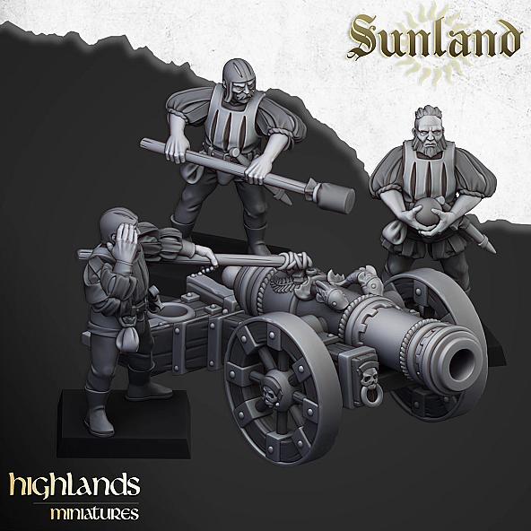 Sunland Great Cannon - 3D Printed in Multiple Materials - View 1 | MoltenHub