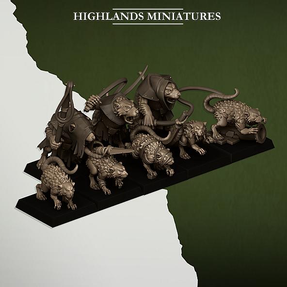 Rats and Rat Masters - 3D Printed in Multiple Materials - View 1 | MoltenHub