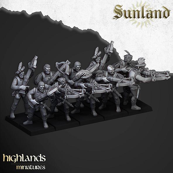 Sunland Crossbowmen - 3D Printed in Multiple Materials - View 1 | MoltenHub