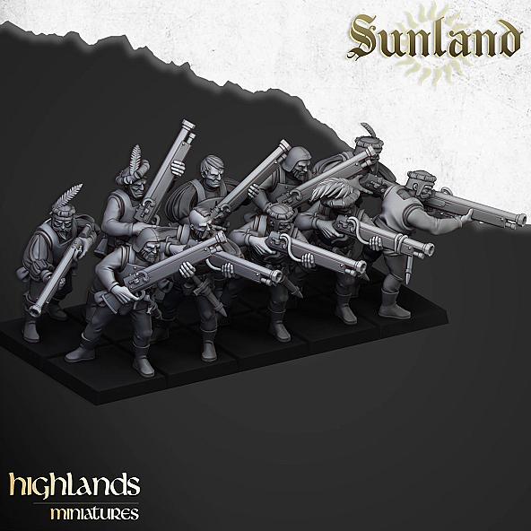 Sunland Arquebusiers - 3D Printed in Multiple Materials - View 1 | MoltenHub