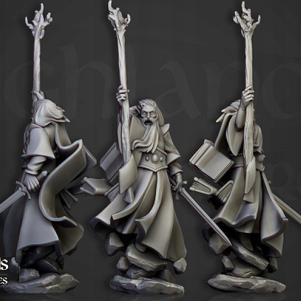 Mage of Light - 3D Printed in Multiple Materials - View 1 | MoltenHub