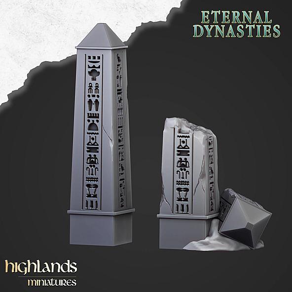 Ancient Obelisks - 3D Printed in Multiple Materials - View 1 | MoltenHub