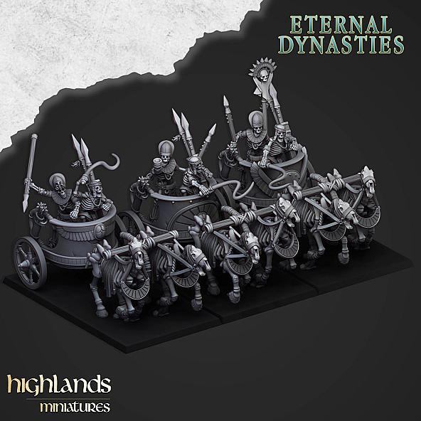 Ancient Skeletal Chariots - 3D Printed in Multiple Materials - View 1 | MoltenHub