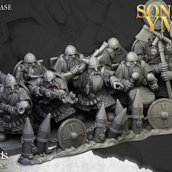 Dwarf Marksmen - 3D Printed in Multiple Materials - View 1 | MoltenHub