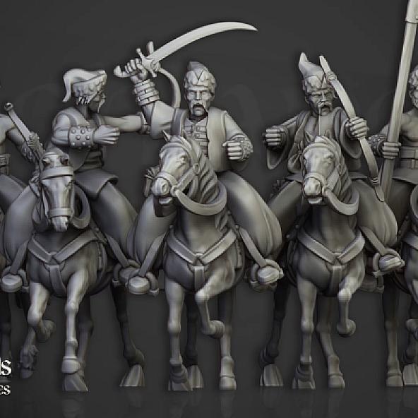 Cossack Light Cavalry - 3D Printed in Multiple Materials - View 1 | MoltenHub