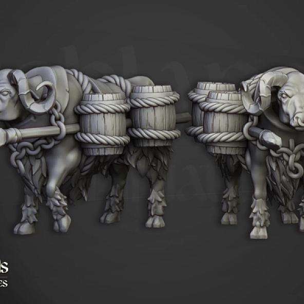 Exploding Yak - 3D Printed in Multiple Materials - View 1 | MoltenHub