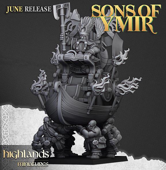 Dwarf King on Throne - 3D Printed in Multiple Materials - View 1 | MoltenHub