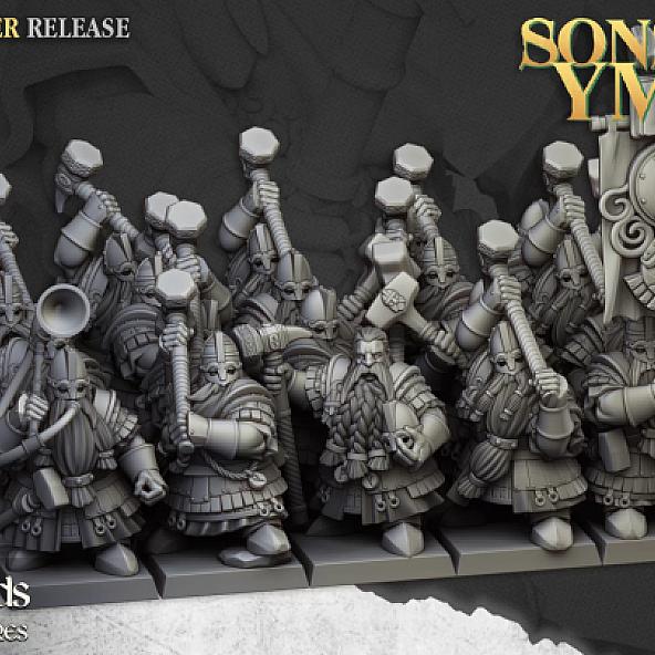 Dwarf King’s Guard  - 3D Printed in Multiple Materials - View 1 | MoltenHub