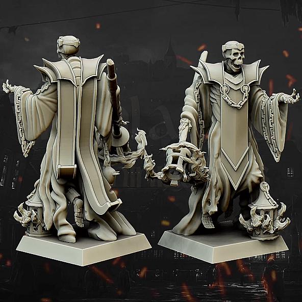 Skeleton Wizard - 3D Printed in Multiple Materials - View 1 | MoltenHub