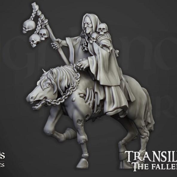 Necromancer on horse - 3D Printed in Multiple Materials - View 1 | MoltenHub