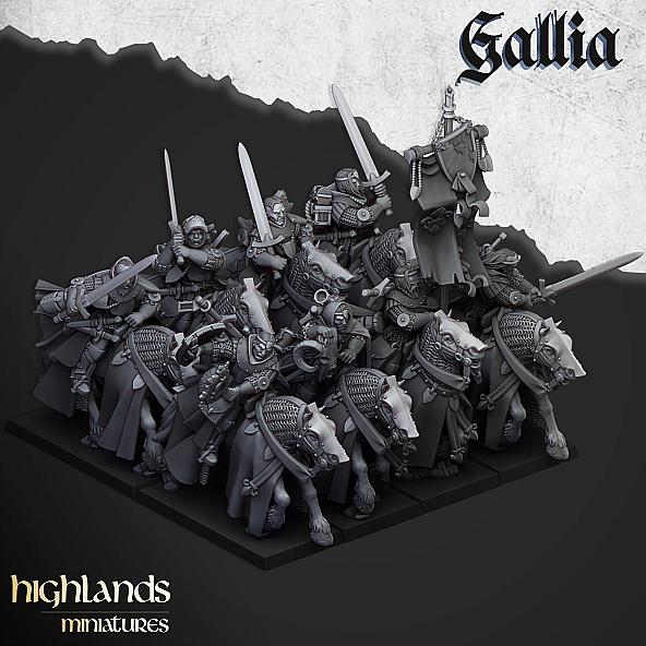 Mounted Questing Knights - 3D Printed in Multiple Materials - View 1 | MoltenHub