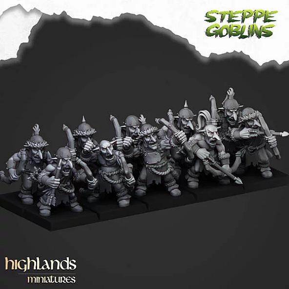 Steppe Goblin Archers - 3D Printed in Multiple Materials - View 1 | MoltenHub