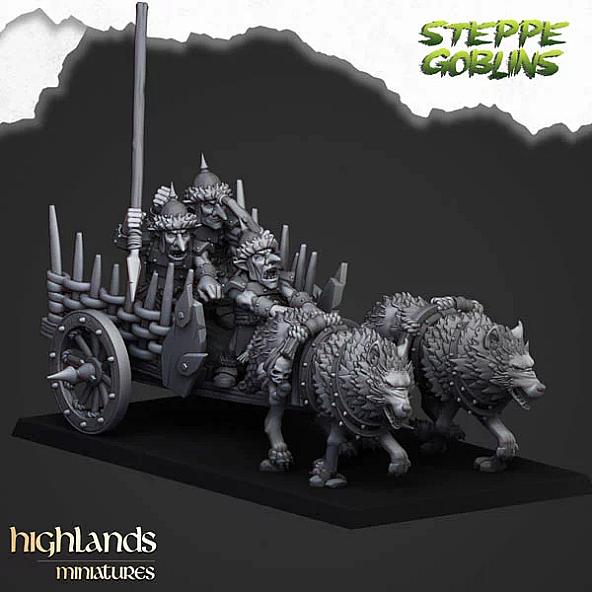 Steppe Goblin Chariot - 3D Printed in Multiple Materials - View 1 | MoltenHub