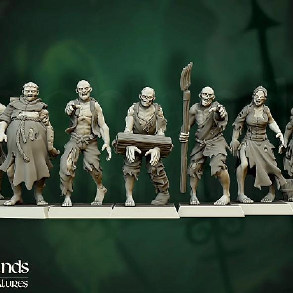Zombies - 3D Printed in Multiple Materials - View 1 | MoltenHub