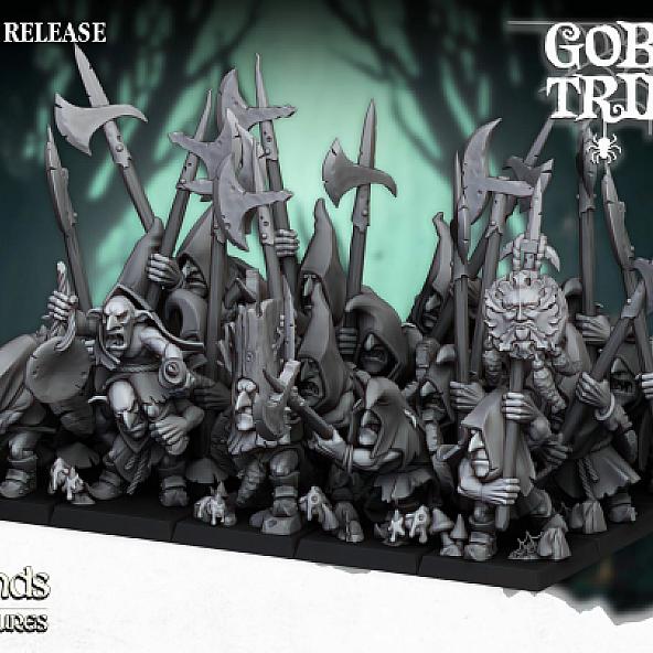 Swamp Goblins with Pikes - 3D Printed in Multiple Materials - View 1 | MoltenHub