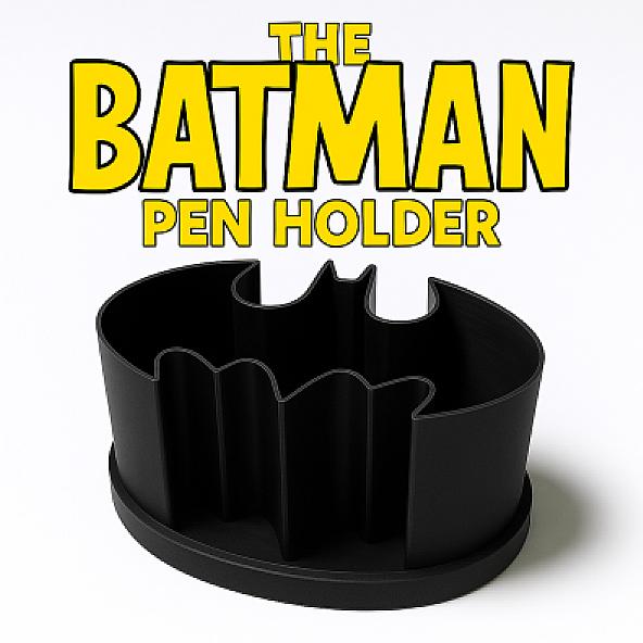BATMAN pojemnik na długopisy - powrót do szkoły - 3D Printed in Multiple Materials - View 1 | MoltenHub