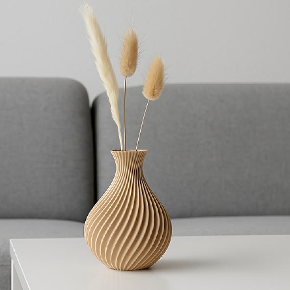 The Susanna Vase - 3D Printed in Multiple Materials - View 1 | MoltenHub
