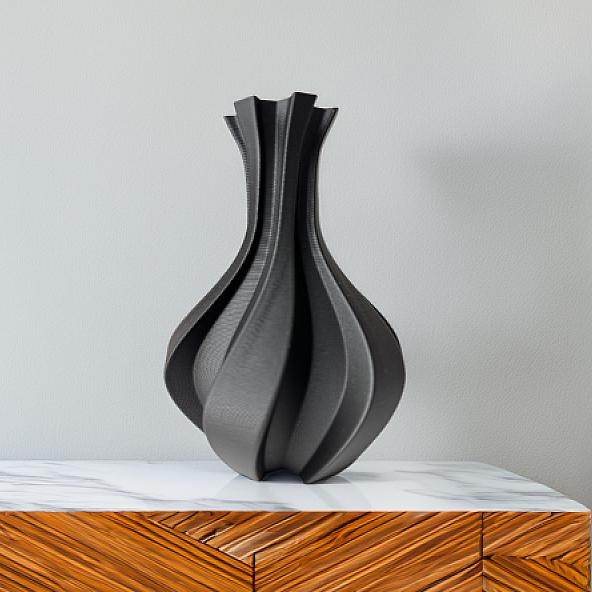 The Daniela Vase - 3D Printed in Multiple Materials - View 1 | MoltenHub