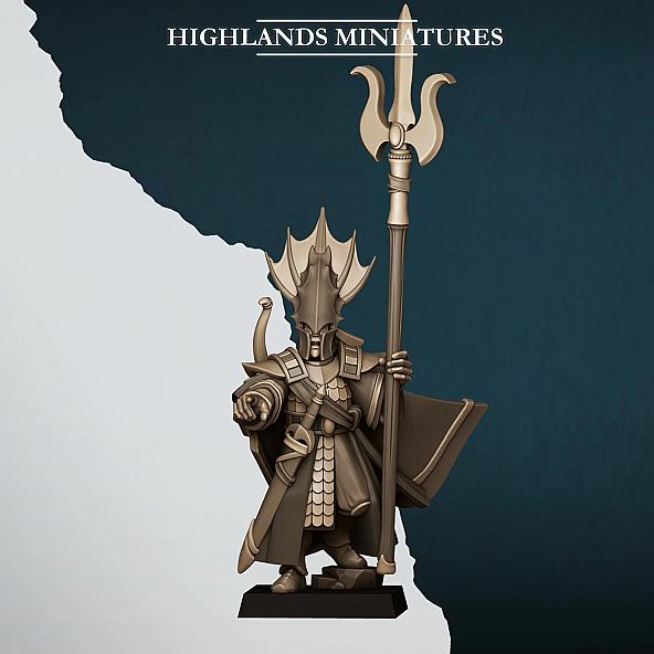Aegean Elves Lord of the Sea - 3D Printed in Multiple Materials - View 1 | MoltenHub