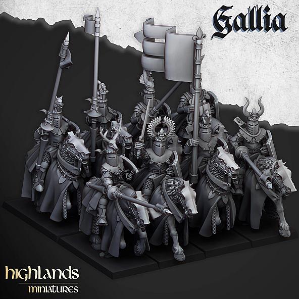 Knights of Gallia - 3D Printed in Multiple Materials - View 1 | MoltenHub