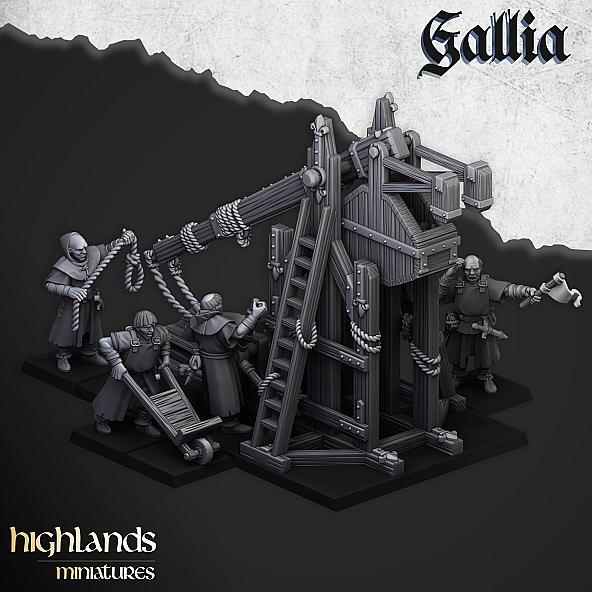 Gallia Trebuchet - 3D Printed in Multiple Materials - View 1 | MoltenHub
