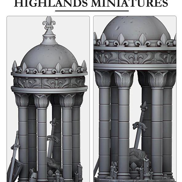 Gallia Sword in Stone - 3D Printed in Multiple Materials - View 1 | MoltenHub