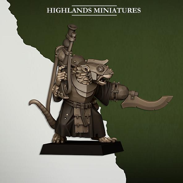 Sewer Vermin Engineer - 3D Printed in Multiple Materials - View 1 | MoltenHub